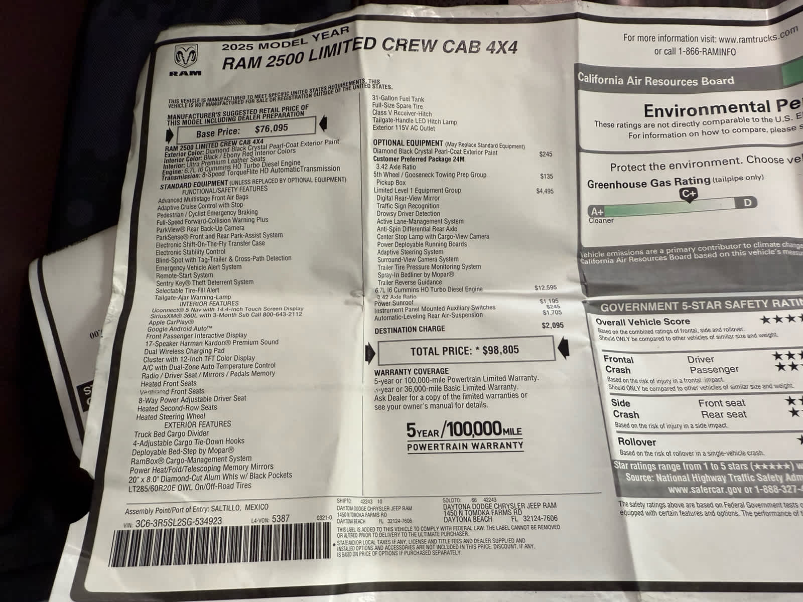 2025 RAM 2500 Limited