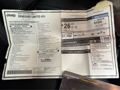 2023 Jeep Renegade Limited